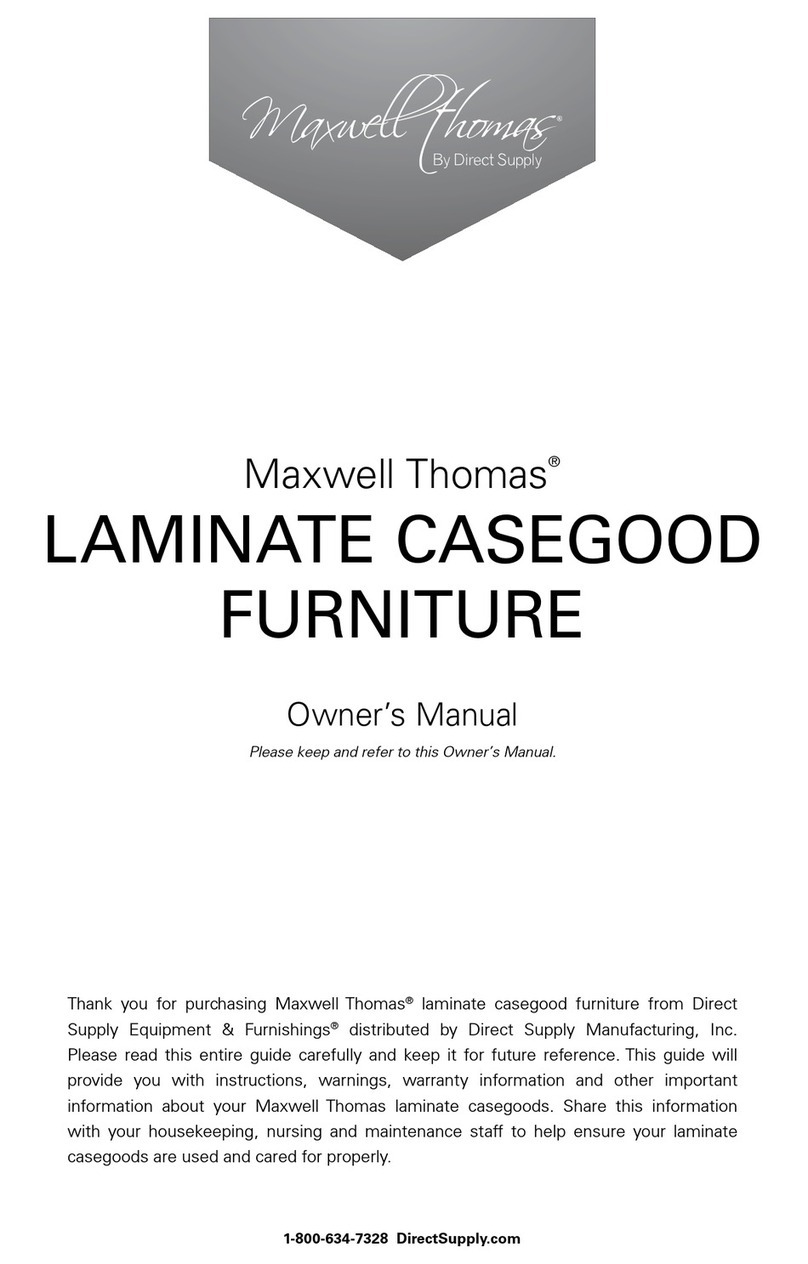 Direct Supply Maxwell Thomas LAMINATE CASEGOOD owner's manual