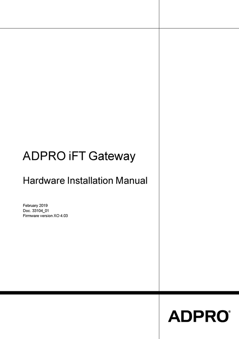 ADPRO iFT Hardware installation manual