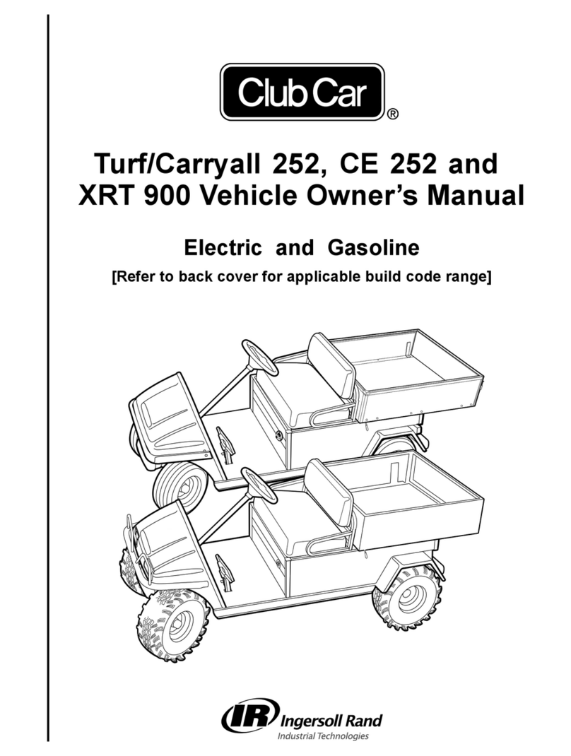 Ingersoll-Rand Club Car Turf 252 User manual Ingersoll-Rand Club Car Turf 252 User manual