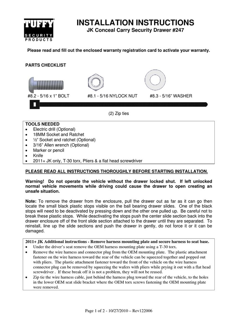 Tuffy 247 installation instructions