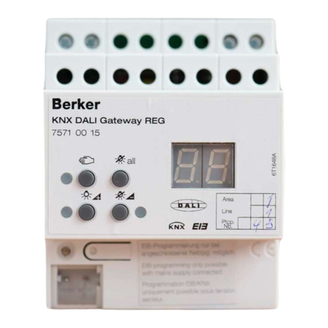 Berker DALI 75710015 KNX Operation instructions