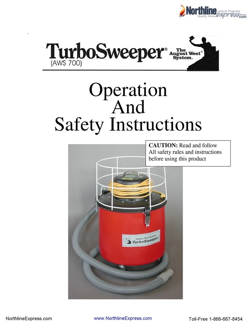 Northline Express TurboSweeper AWS 700 Operation and safety instructions