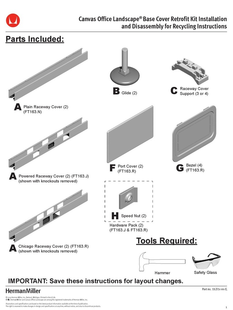 Herman Miller Canvas Office Landscape Installation and Disassembly for Recycling Instructions Herman Miller Canvas Office Landscape Installation and Disassembly for Recycling Instructions