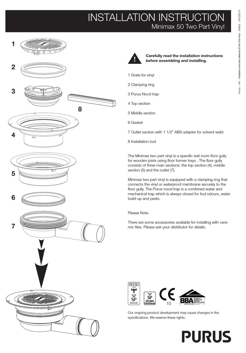 Purus Minimax 50 Two Part Vinyl Installation instruction