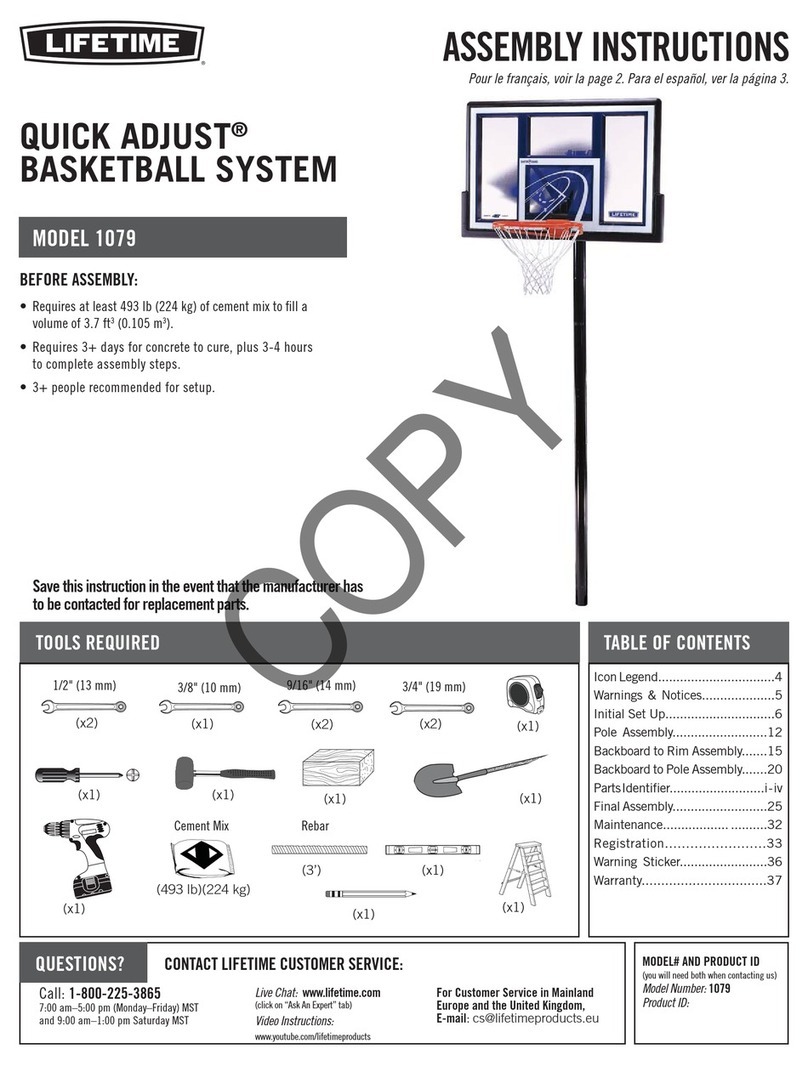Lifetime Quick Adjust 1079 User manual