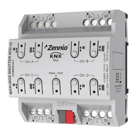 Zennio MAXinBOX SHUTTER 4CH user manual