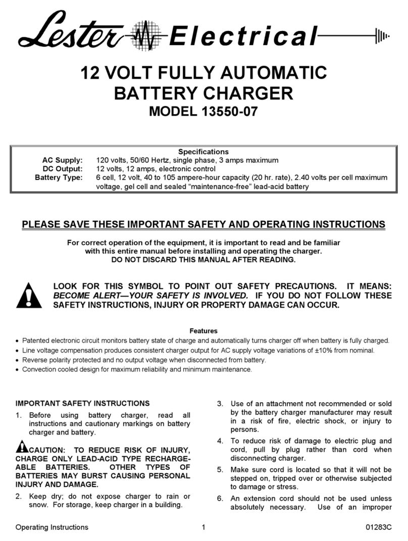 Lester 13550-07 Maintenance and service guide