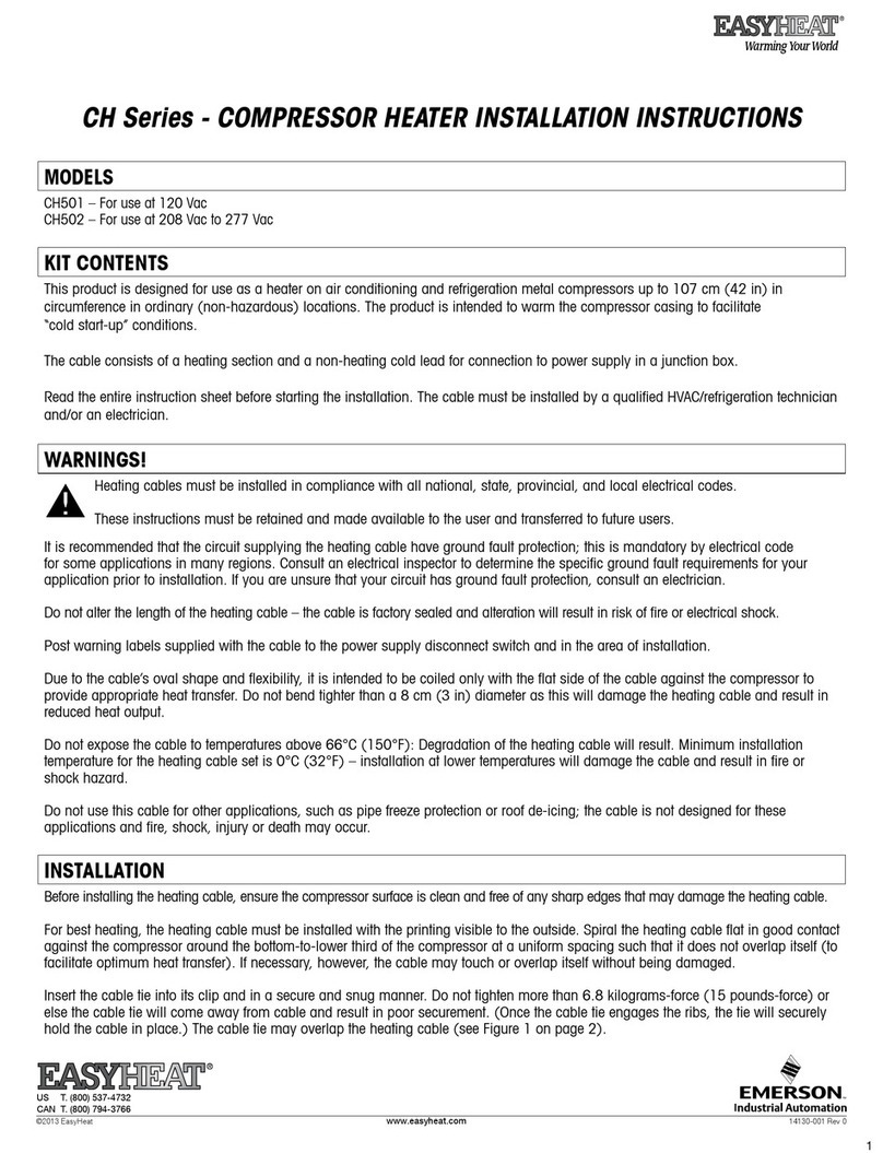 EasyHeat CH Series User manual