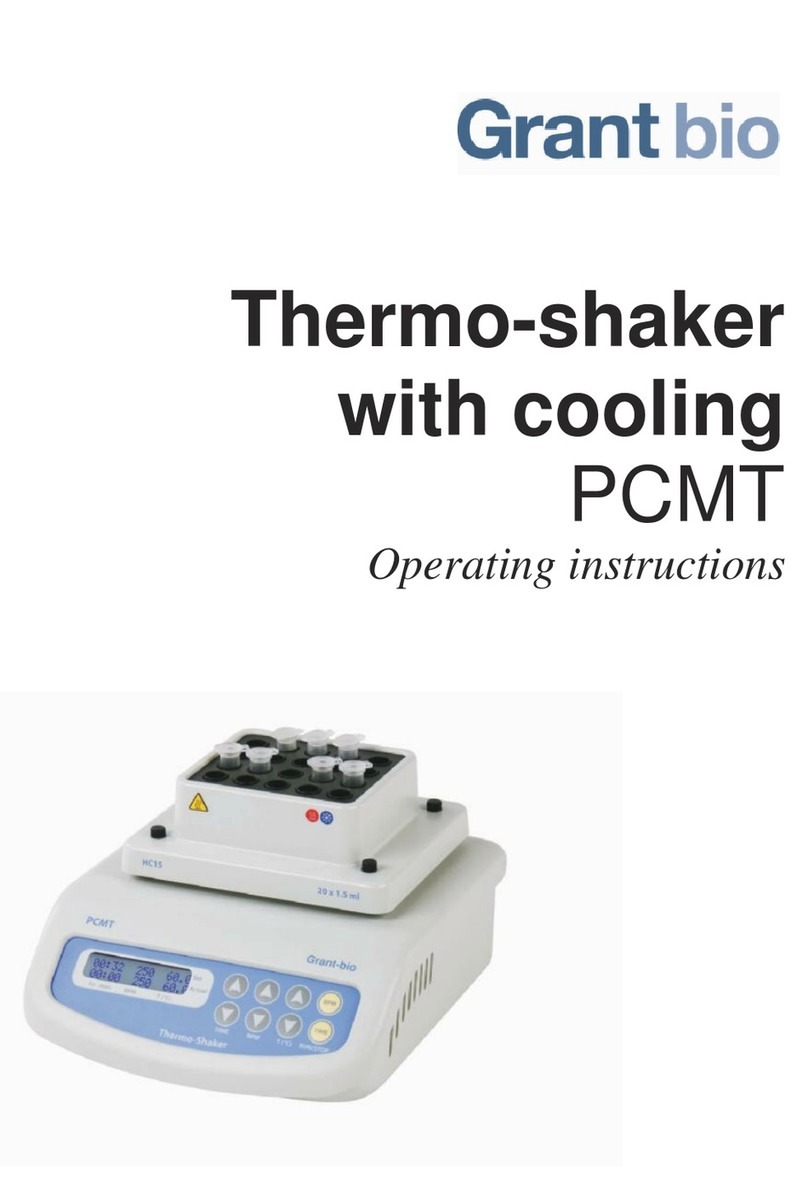 Grant-bio PCMT operating instructions