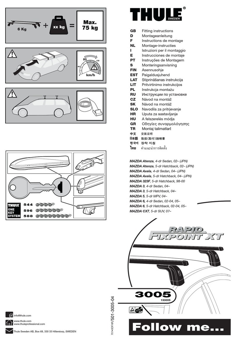 Thule Rapid Fixpoint XT 3005 Fitting instructions