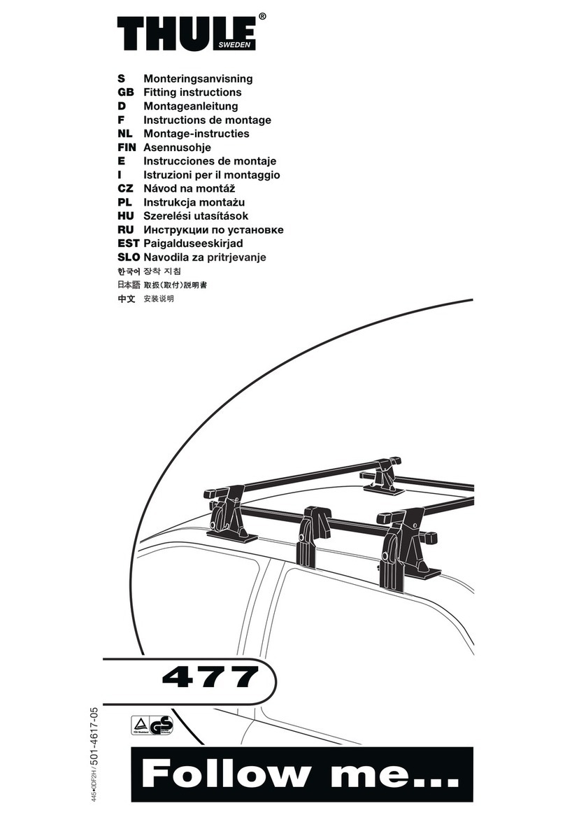 Thule 477 Fitting instructions