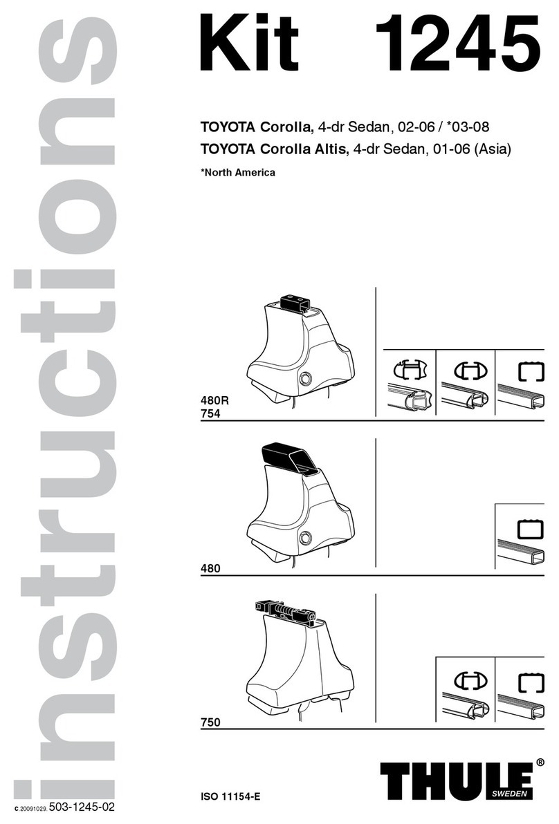 Thule 1245 User manual Thule 1245 User manual
