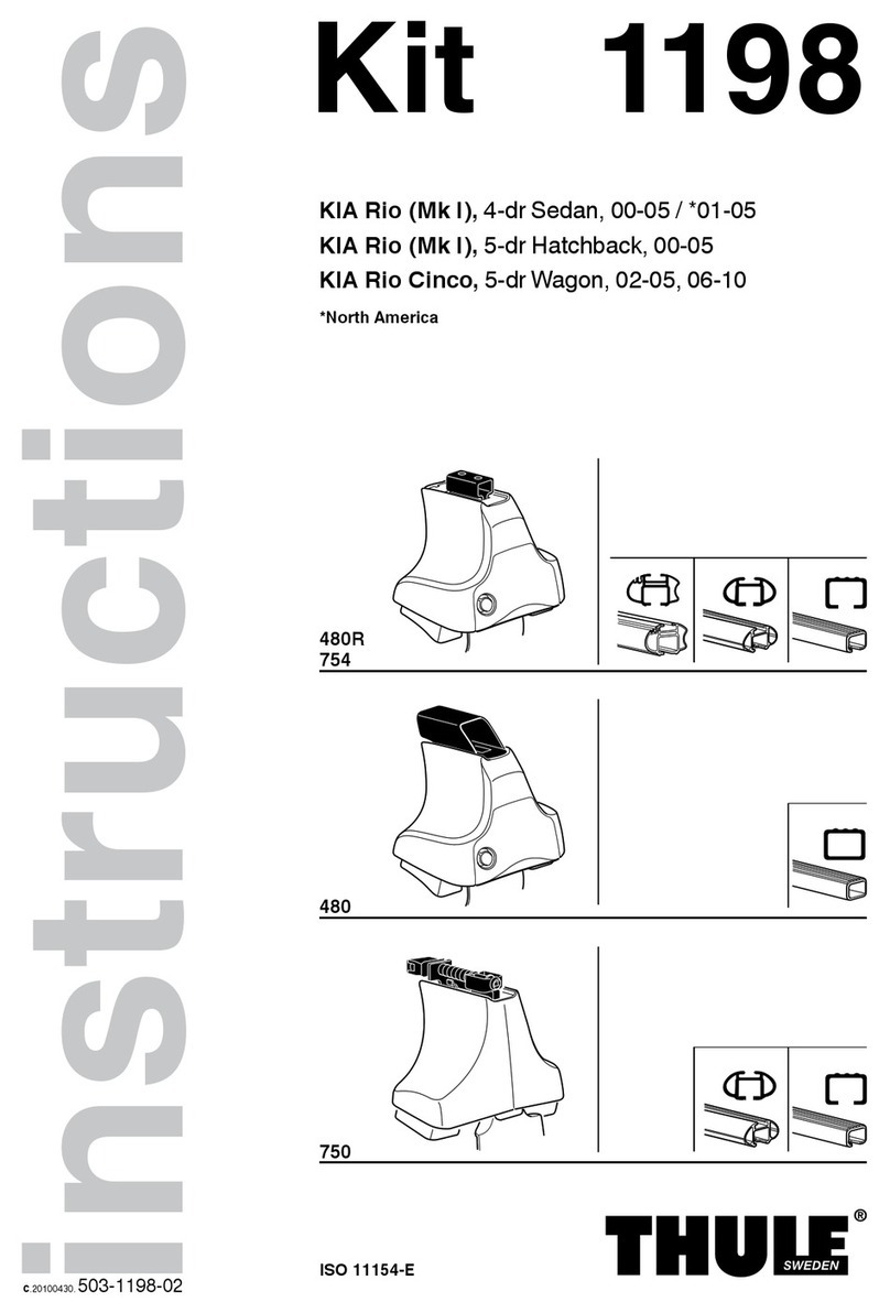 Thule 1198 User manual Thule 1198 User manual