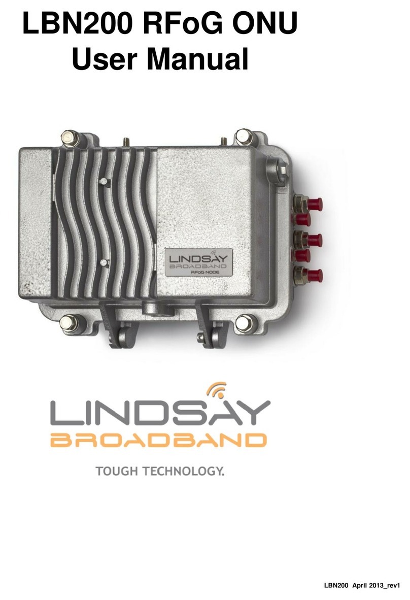 Lindsay LBN200 RFoG ONU user manual