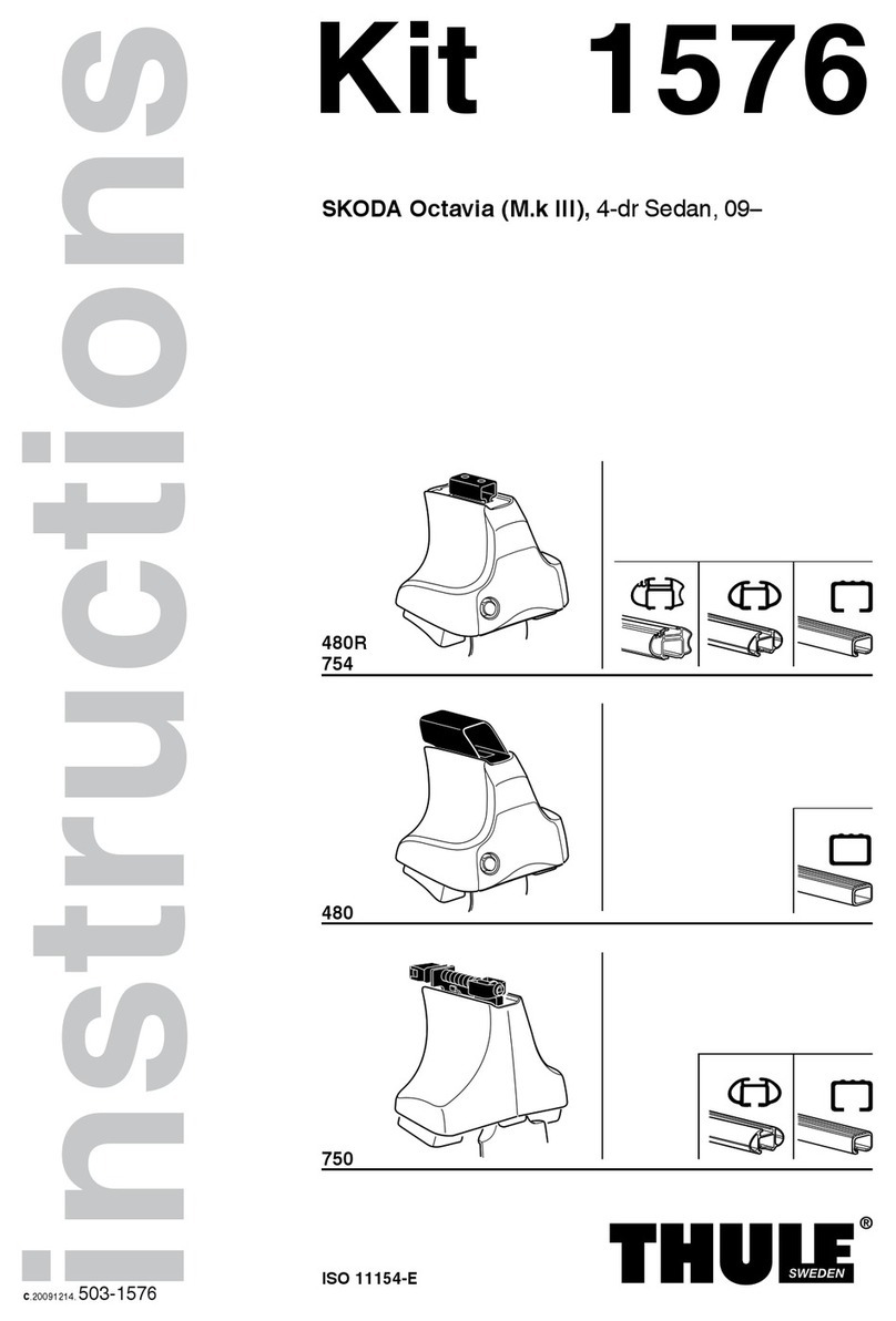 Thule 1576 User manual Thule 1576 User manual