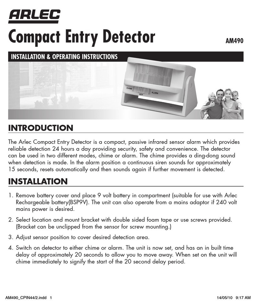 Arlec AM490 Installation & operating instructions