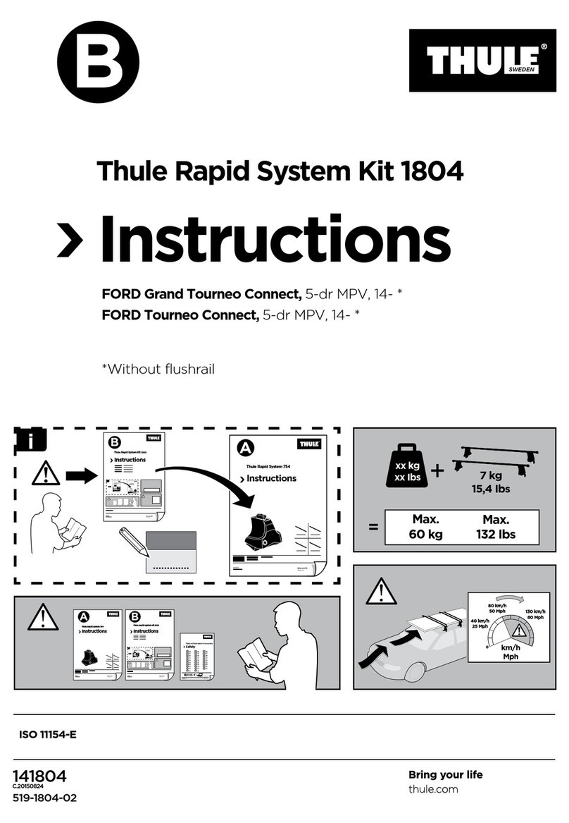 Thule Rapid System1804 instructions
