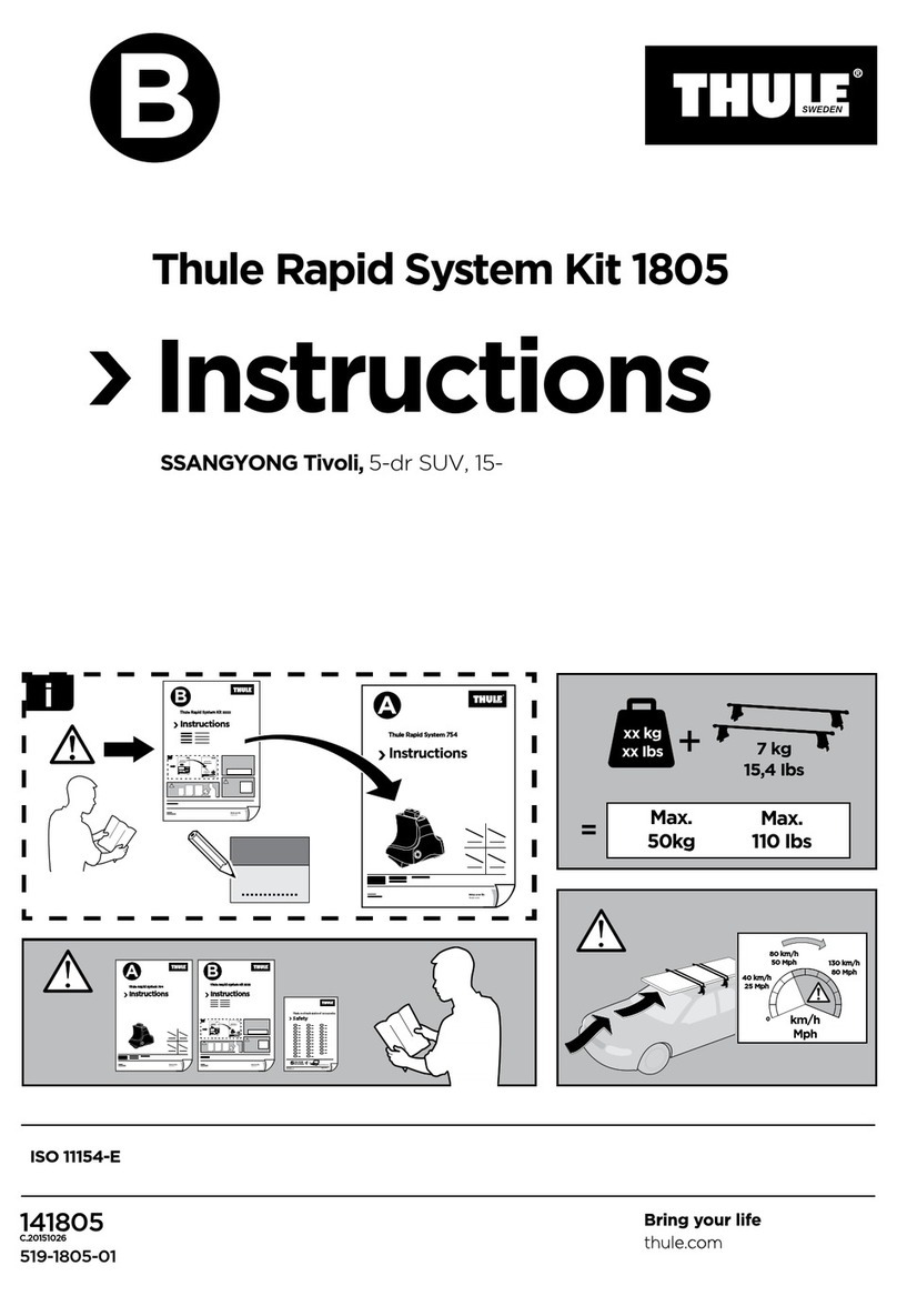 Thule Rapid System 1805 User manual Thule Rapid System 1805 User manual