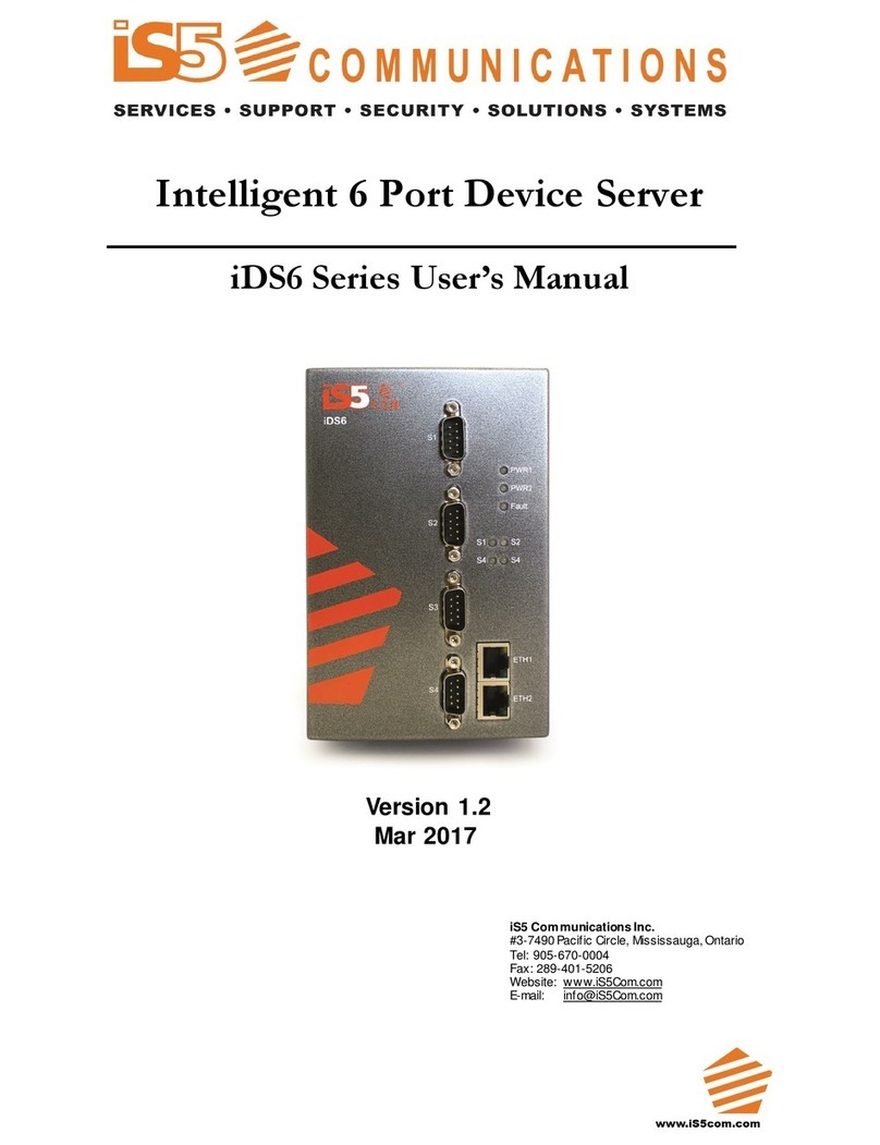 IS5 COMMUNICATIONS iDS6 Series user manual