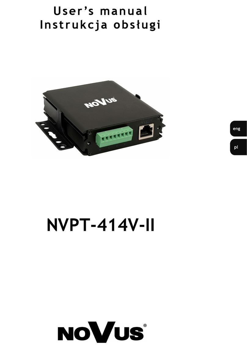 Novus NVPT-414V-II user manual