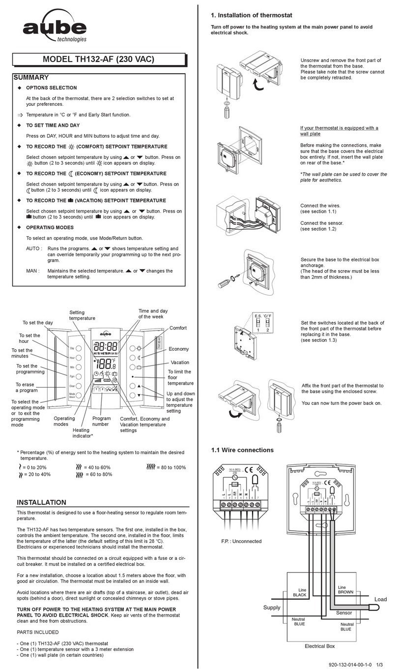 Aube Technologies TH132-AF User manual