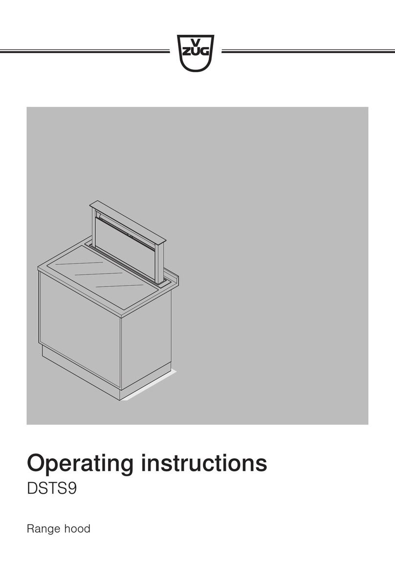V-ZUG DSTS9 operating instructions