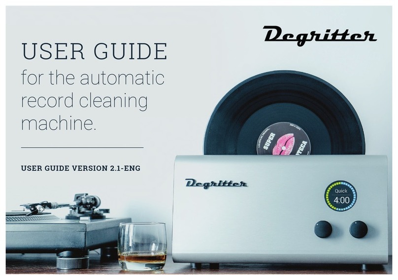 Degritter Automatic Record CleaningMachine user guide