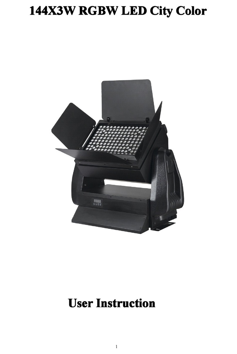 Nebula 144X3W RGBW LED City Color User instruction