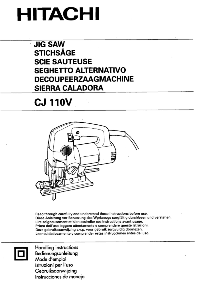 Hitachi CJ 110V User manual