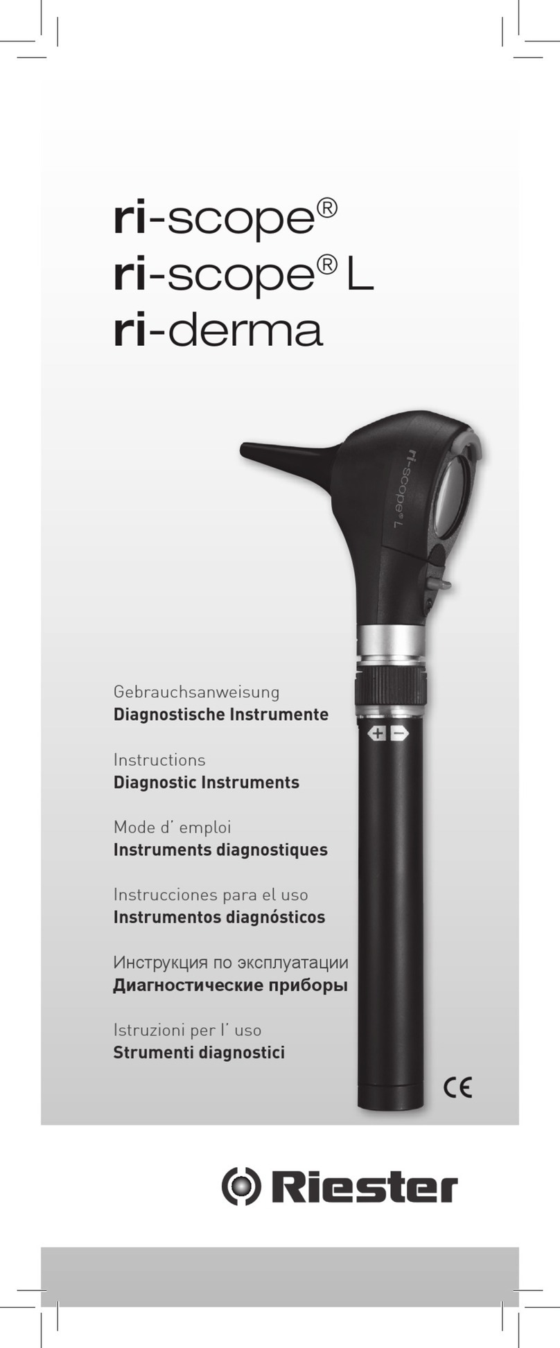 Riester ri-scope User manual Riester ri-scope User manual