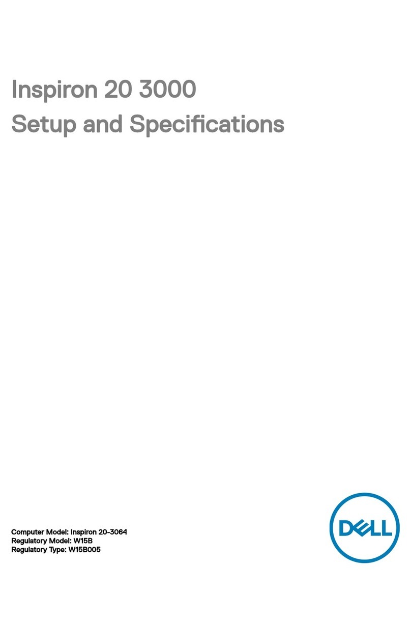 Dell Inspiron 20 3000 Series Operation and maintenance manual