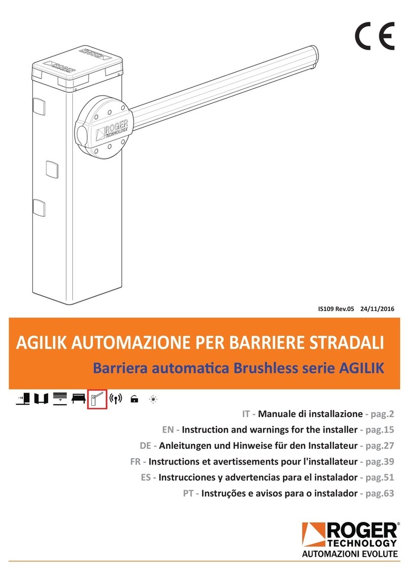 Roger Technology Agilik AG/001/PE Product manual