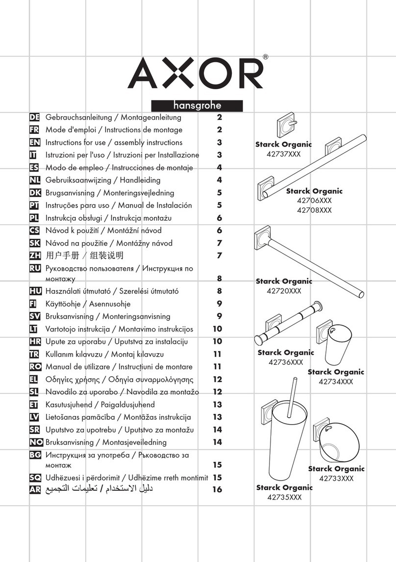 Hans Grohe AXOR Starck Organic Series Manual
