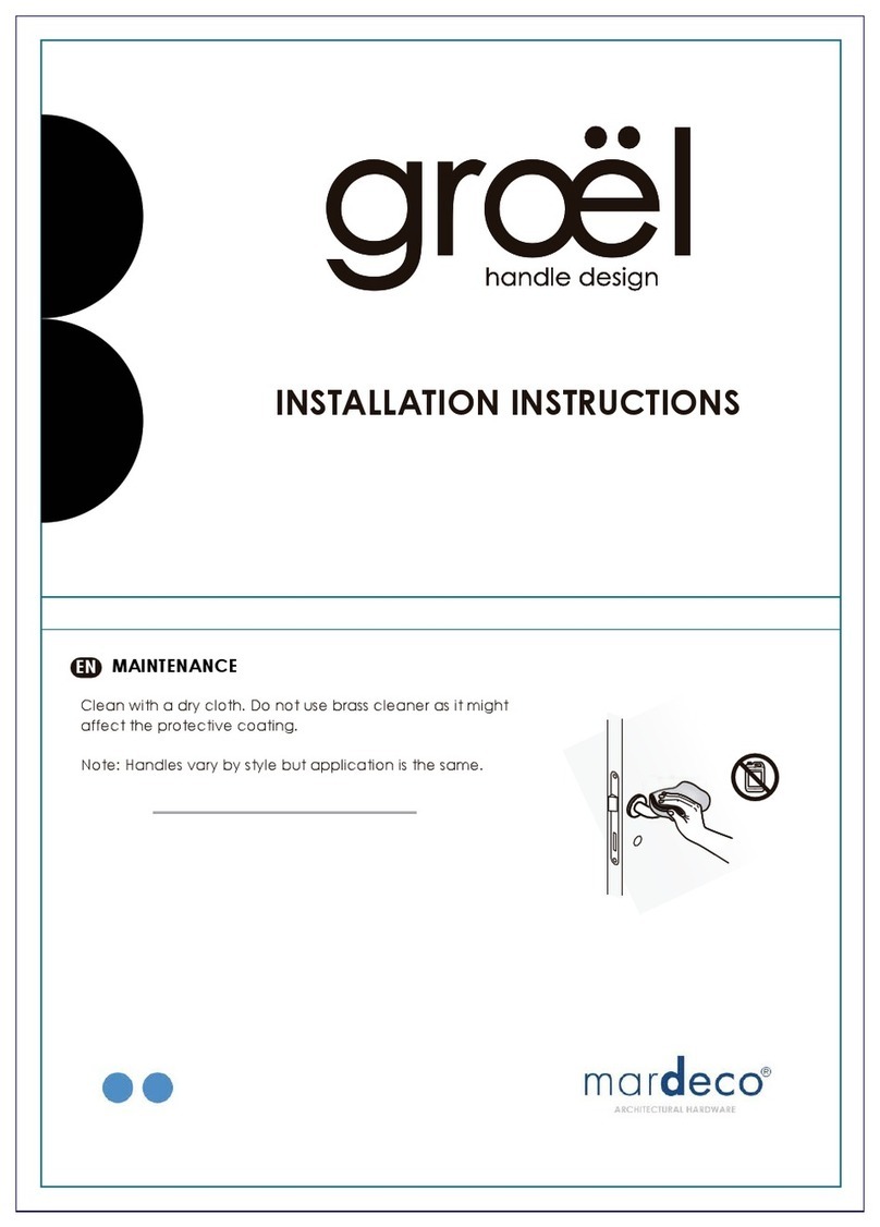 Mardeco Groel Rose installation instructions