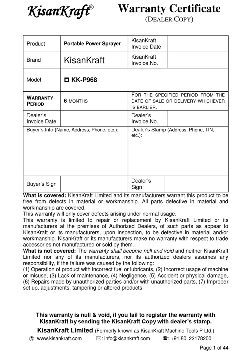 KISANKRAFT KK-P968 Operation manual