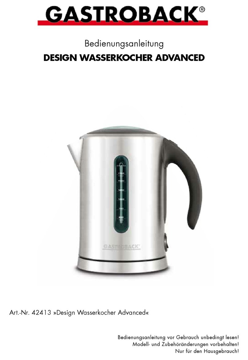 Gastroback Design Kettle Advanced operating instructions
