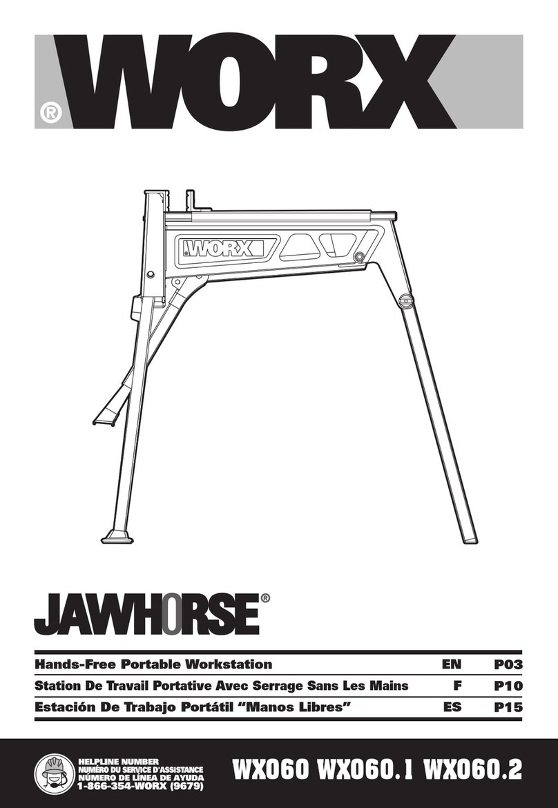 Worx Jawhorse WX060 Installation instructions