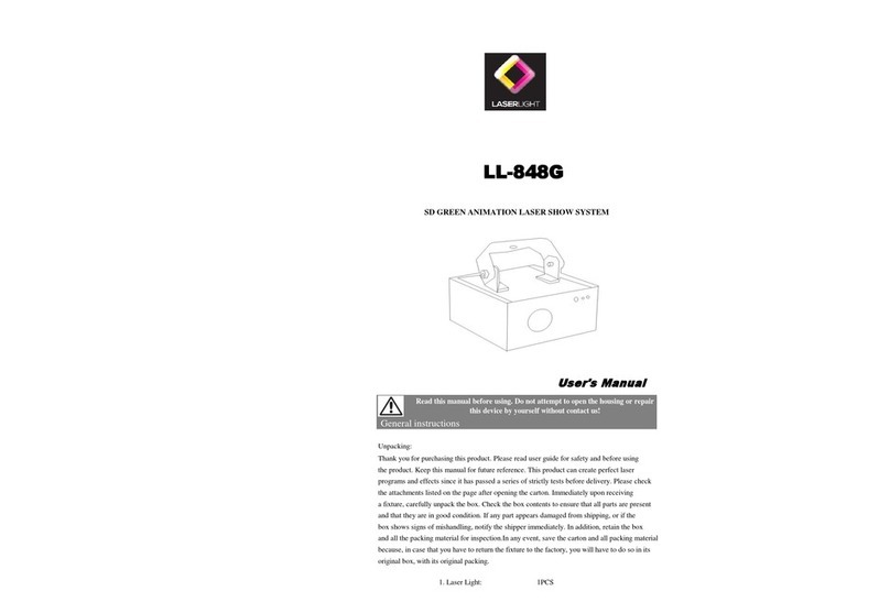 LaserLight LL-848G User manual