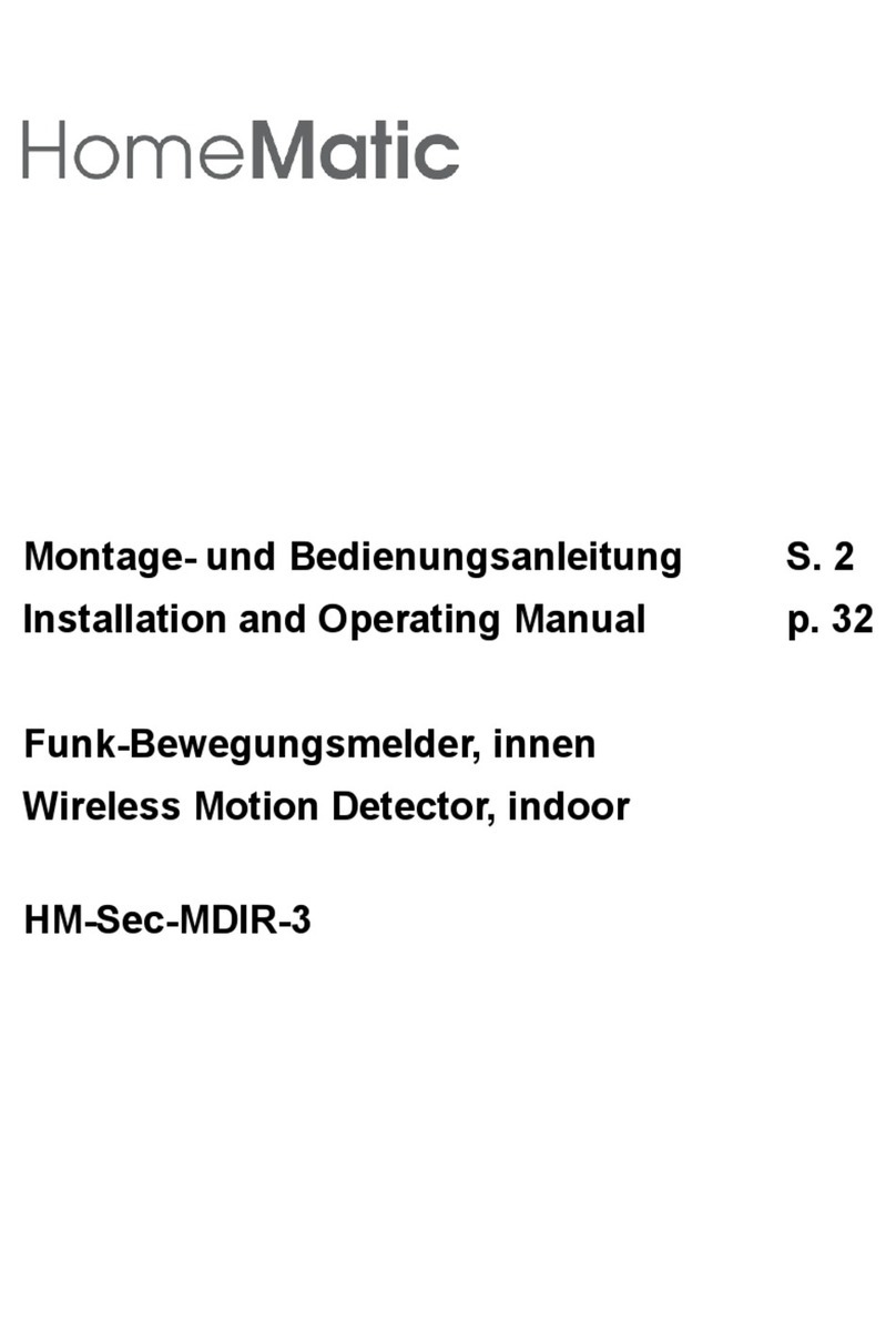 HomeMatic HM-Sec-MDIR-3 Installation and operating manual HomeMatic HM-Sec-MDIR-3 Installation and operating manual