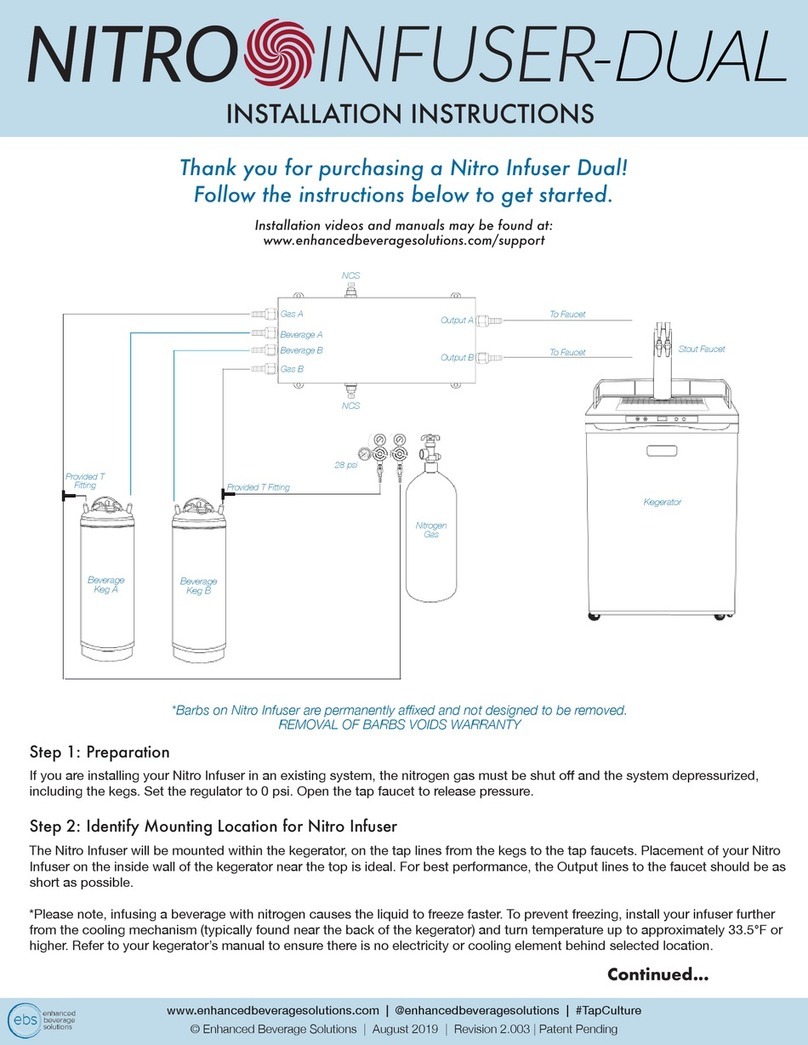 Enhanced Beverage Solutions Nitro Infuser-Dual User manual