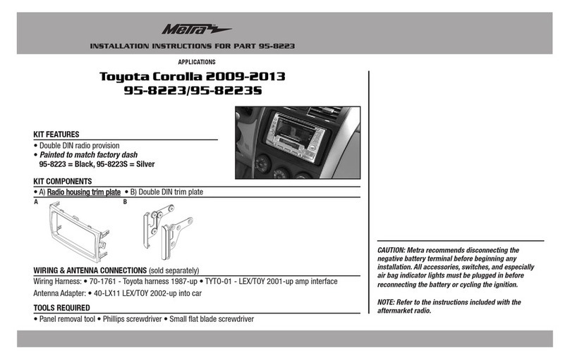 Metra Electronics 95-8223 installation instructions