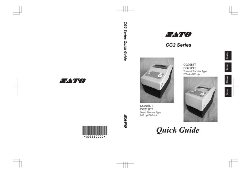 SATO CG2 Series User manual