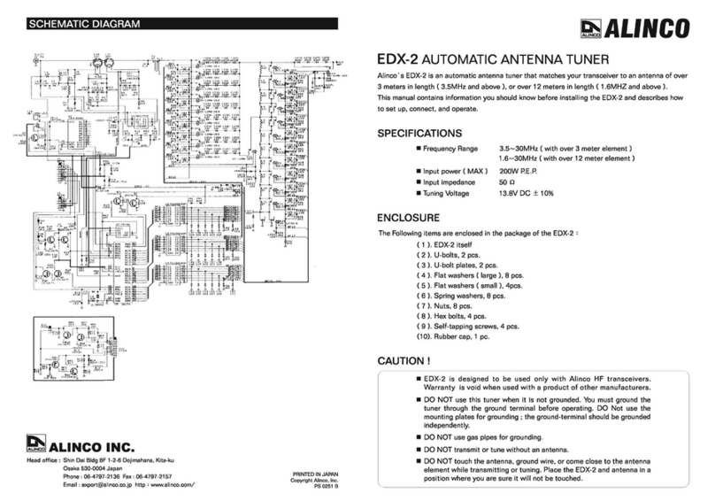 Alinco EDX-2 s User manual