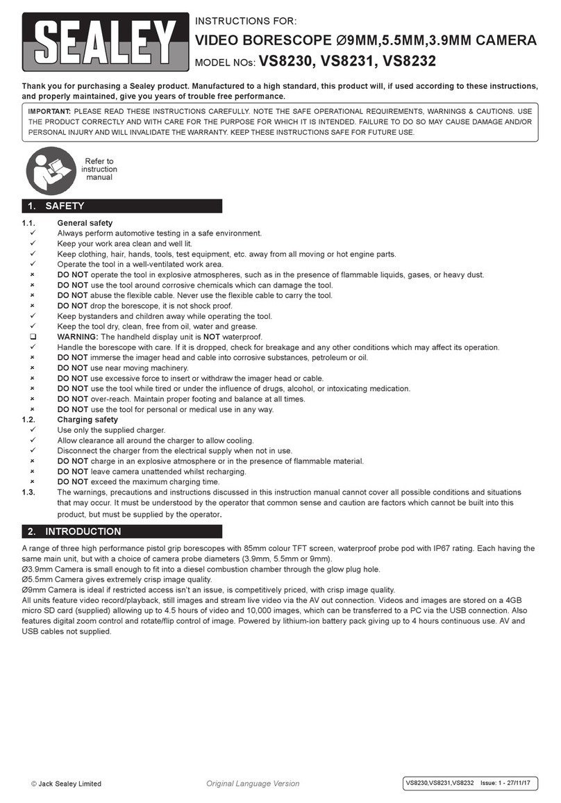 Sealey VS8230 User manual
