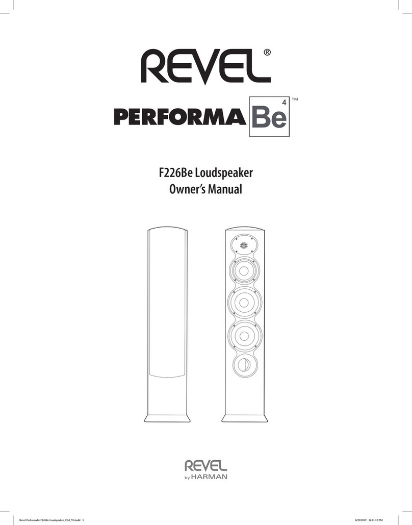Harman REVEL PERFORMA Be4 F226Be User manual