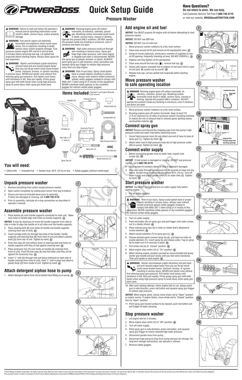 Briggs & Stratton PowerBoss Series User manual