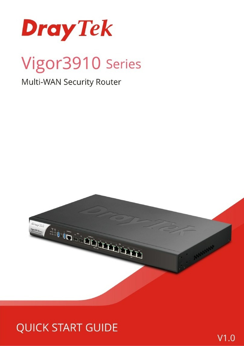 Draytek Vigor3910 Series quick start guide Draytek Vigor3910 Series quick start guide