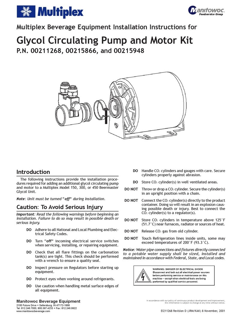 Manitowoc Multiplex 00215866 installation instructions Manitowoc Multiplex 00215866 installation instructions