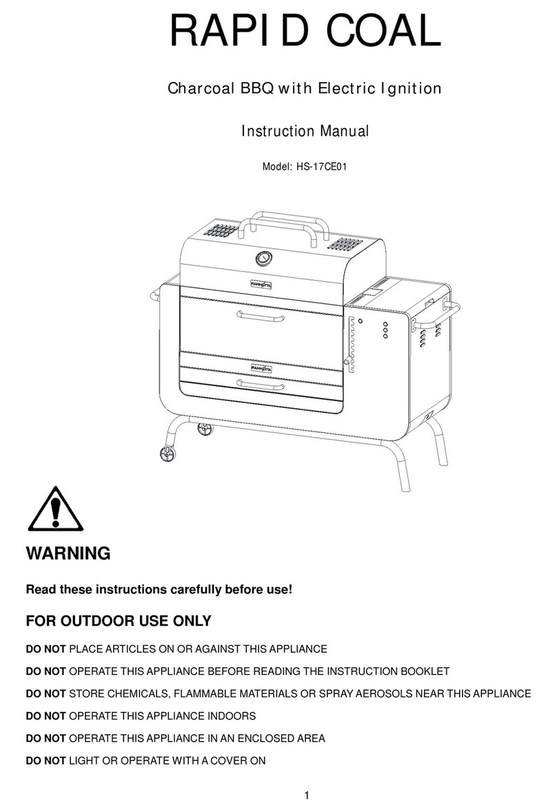 FIAMETTA RAPID COAL HS-17CE01 instruction manual