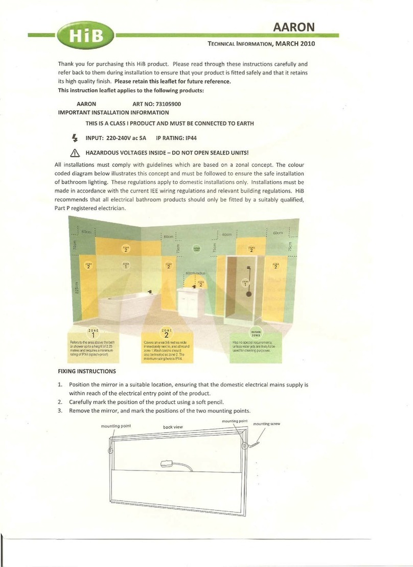HiB AARON Important installation information
